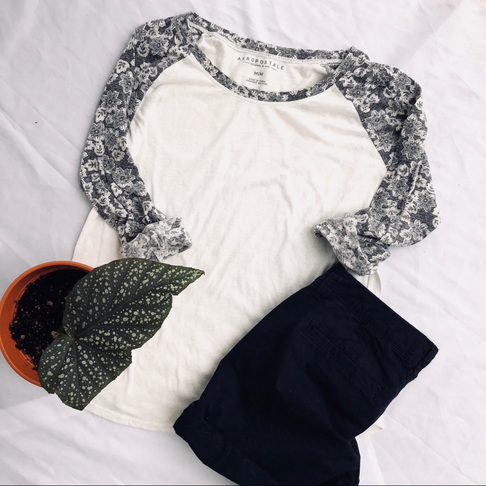 🌺Floral raglan long sleeve